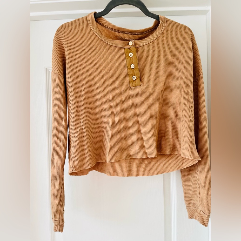 American eagle crop long sleeve